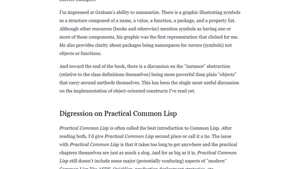 Book Review: ANSI Common Lisp
