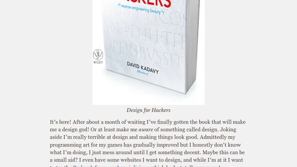 Design for Hackers has arrived!