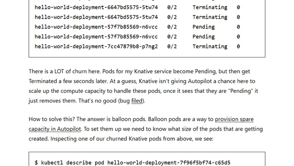 Testing Knative on GKE Autopilot