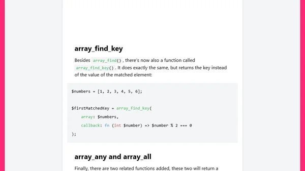 array_find in PHP 8.4