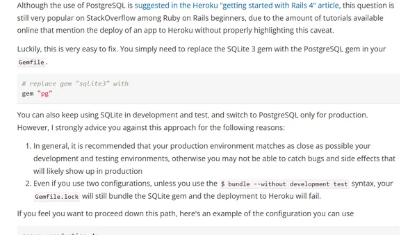 Failure to push to Heroku with Ruby on Rails and SQLite3 native extension