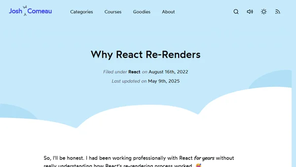 Why React Re-Renders