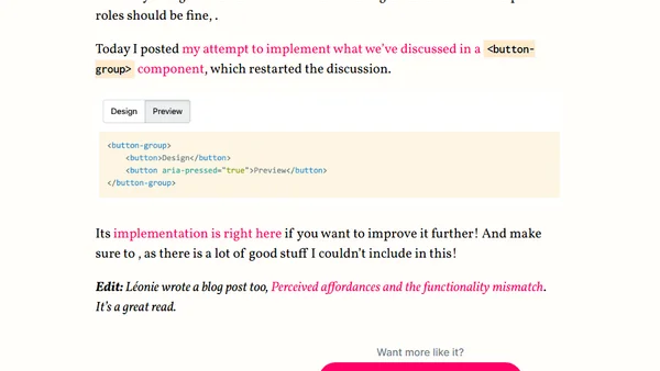 What is the best way to mark up an exclusive button group?