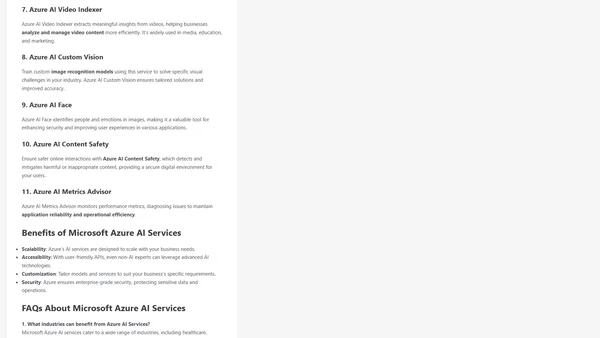 Microsoft Azure AI Services: Revolutionizing Intelligent Applications