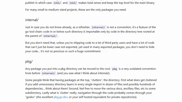 No nonsense guide to Go projects layout