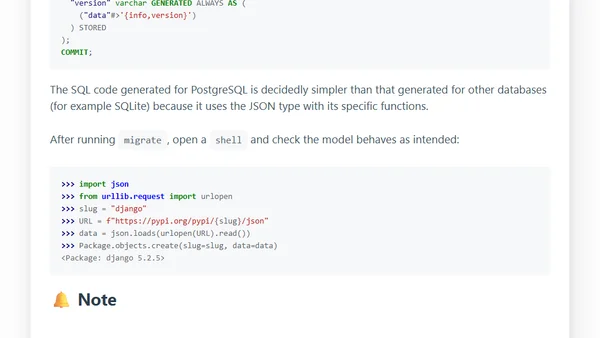 Database generated columns⁽²⁾: Django & PostgreSQL