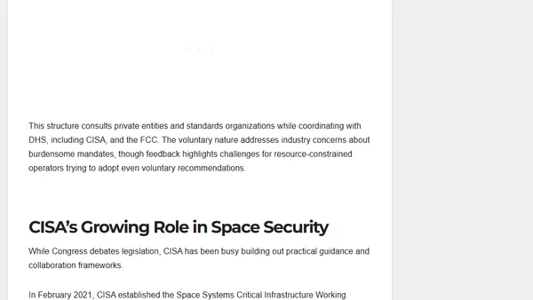 What Is Satellite Cybersecurity Act