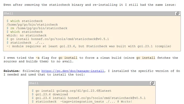 Tip of the day #5: Install Go tools with a specific version