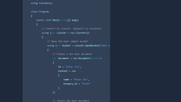 Step by step: Couchbase with .Net Core