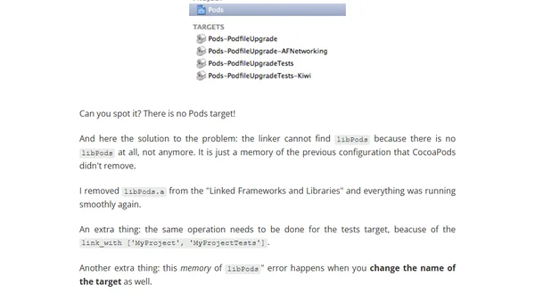 A caveat when upgrading a Podfile