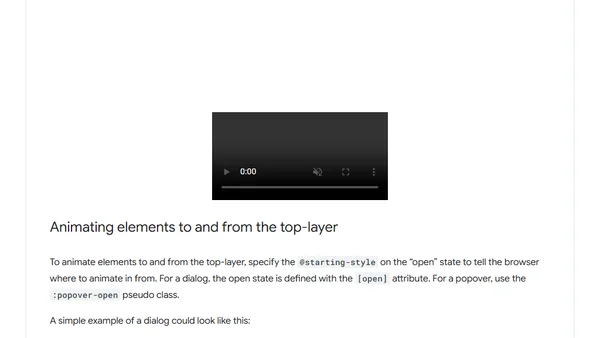 Four new CSS features for smooth entry and exit animations