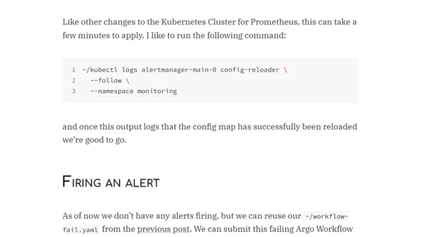 Adding an AlertManager Gmail Receiver