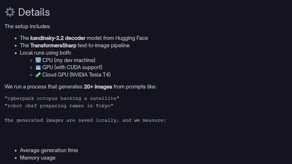 GPU vs CPU – Local Image Generation in C# with TransformersSharp