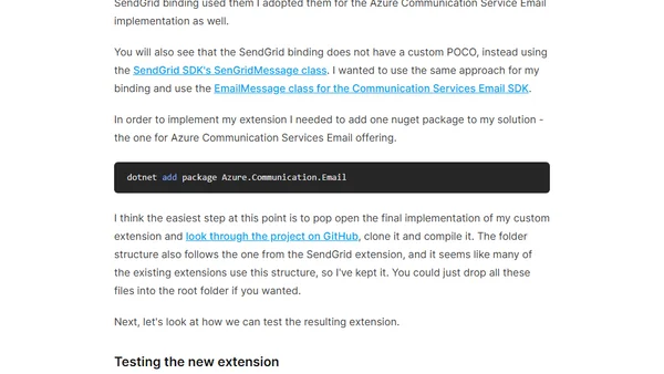 Build your own Azure Functions Binding Extensions