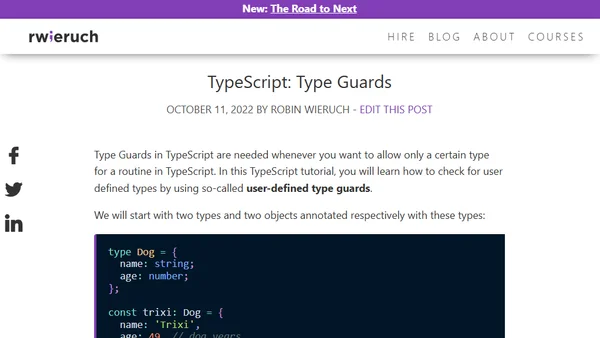 TypeScript: Type Guards