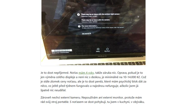 Týdenní poznámky: Choroba, API s profily juniorů, mentoring