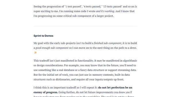 My Approach to Building Large Technical Projects