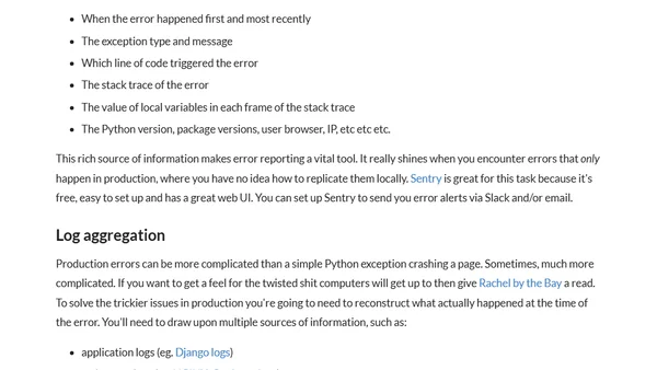My (free) Django monitoring stack for 2022