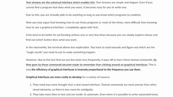 In Praise of Plain Text