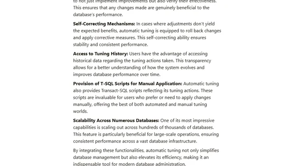 Optimizing Your Sql Database Workloads With Automatic Tuning on Azure