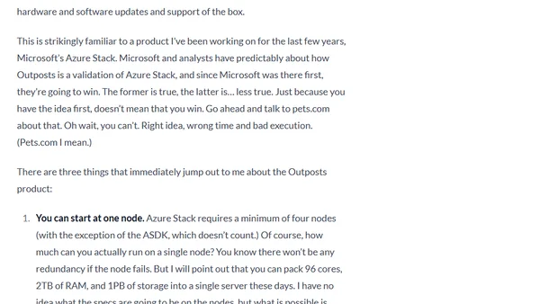AWS Outposts and Azure Stack