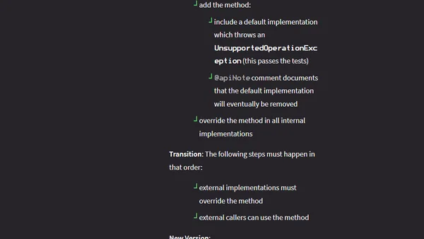 Interface Evolution With Default Methods - Part I: Methods