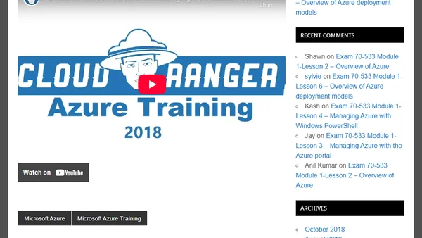Exam 70-533 Module 1-Lesson 5 – Managing Azure with Azure CLI