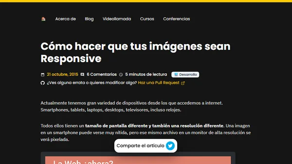 Cómo hacer que tus imágenes sean Responsive