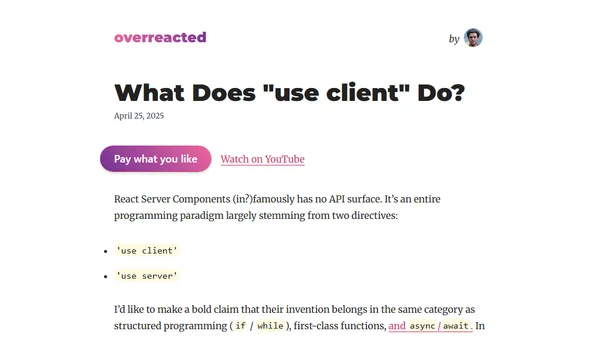 What Does "use client" Do?