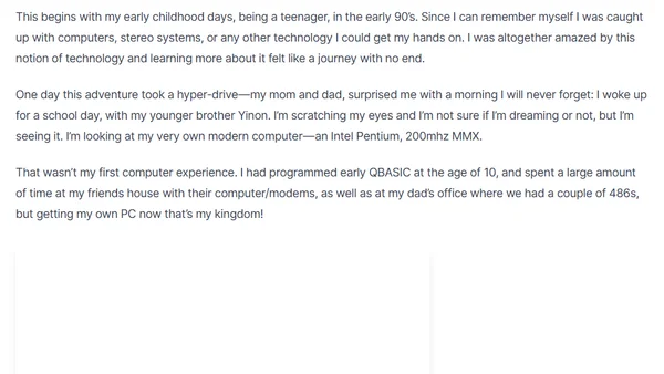 Andrew Milner Shaped My Childhood