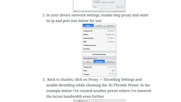 Charles Proxy for iOS development – simulating 3g