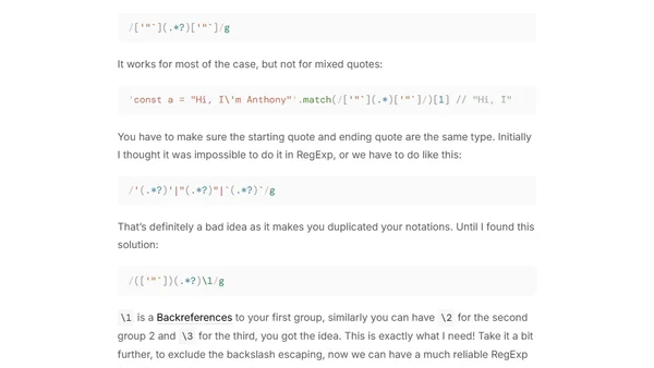 Match Quotes in Pairs