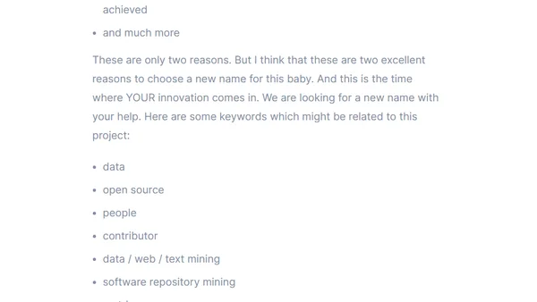 TYPO3-Analytics is looking for a new name