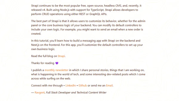 Using Custom Controllers in Strapi to Power a Next.js App