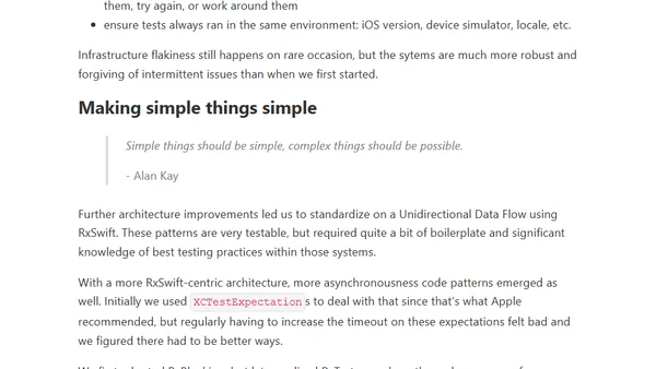 Shifting the testing culture: Infrastructure