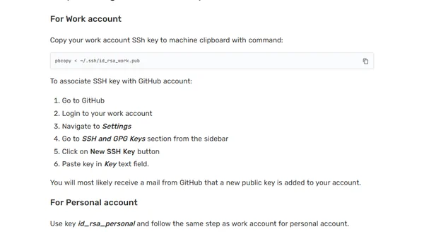 How to use multiple GitHub accounts on single machine