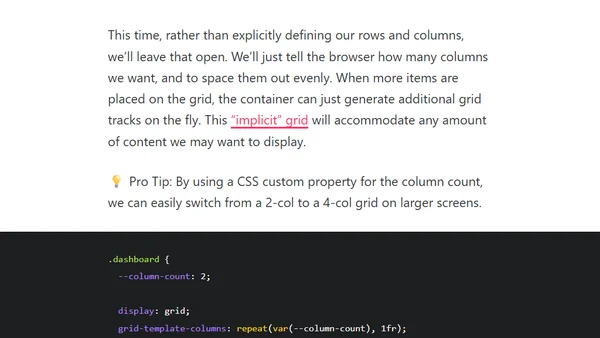 CSS Grid Admin Dashboard