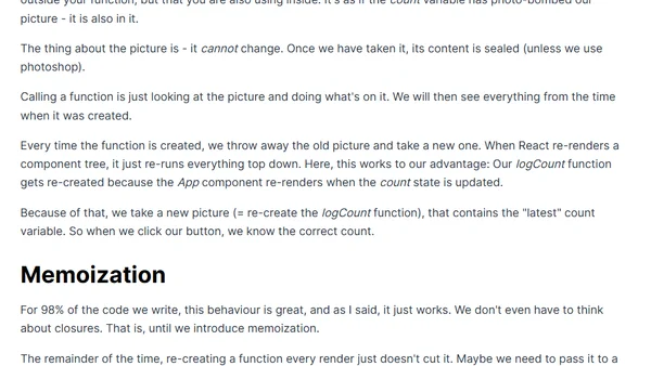 Hooks, Dependencies and Stale Closures
