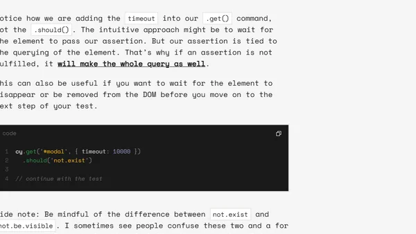 Waiting in Cypress and how to avoid it