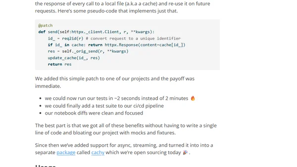 Cachy: How we made our notebooks 60x faster.
