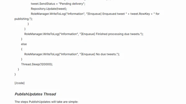 How we built TwitterMatic.net - Part 6: The back-end