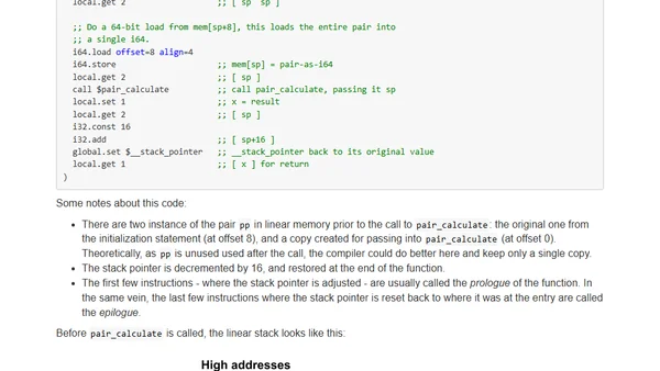 Notes on the WASM Basic C ABI