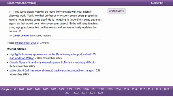 Quoting Daniel Lemire