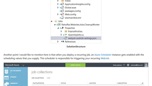 Handling Scheduled and Continuous Workloads Through Azure WebJobs