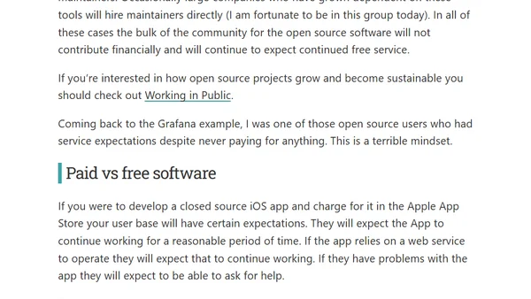 Don't be that open-source user, don't be me