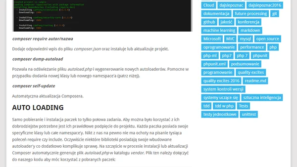 Composer czyli jak zarządzać zależnościami w PHP