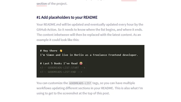 Pimp Your GitHub Profile with Books You Read