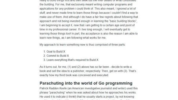 On my learning style and a new book!