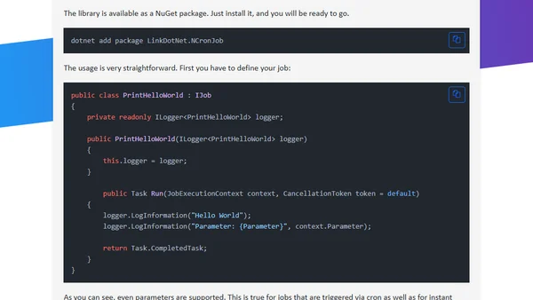 NCronJob - Scheduling made easy