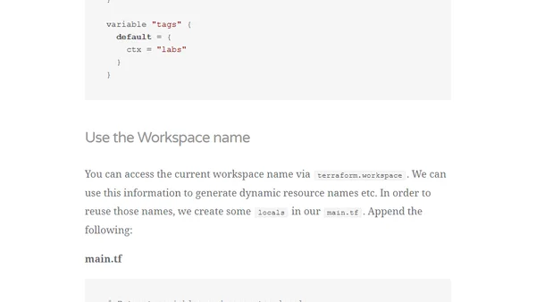 Terraform, workspaces and remote state in Azure